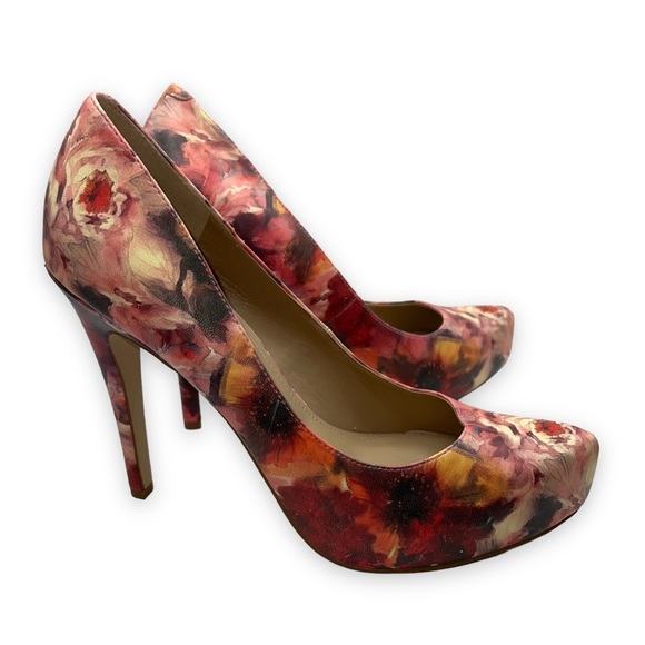 NEW BCBG Floral Print Platform Stiletto Heels Women’s Size 9M - Picture 11 of 11